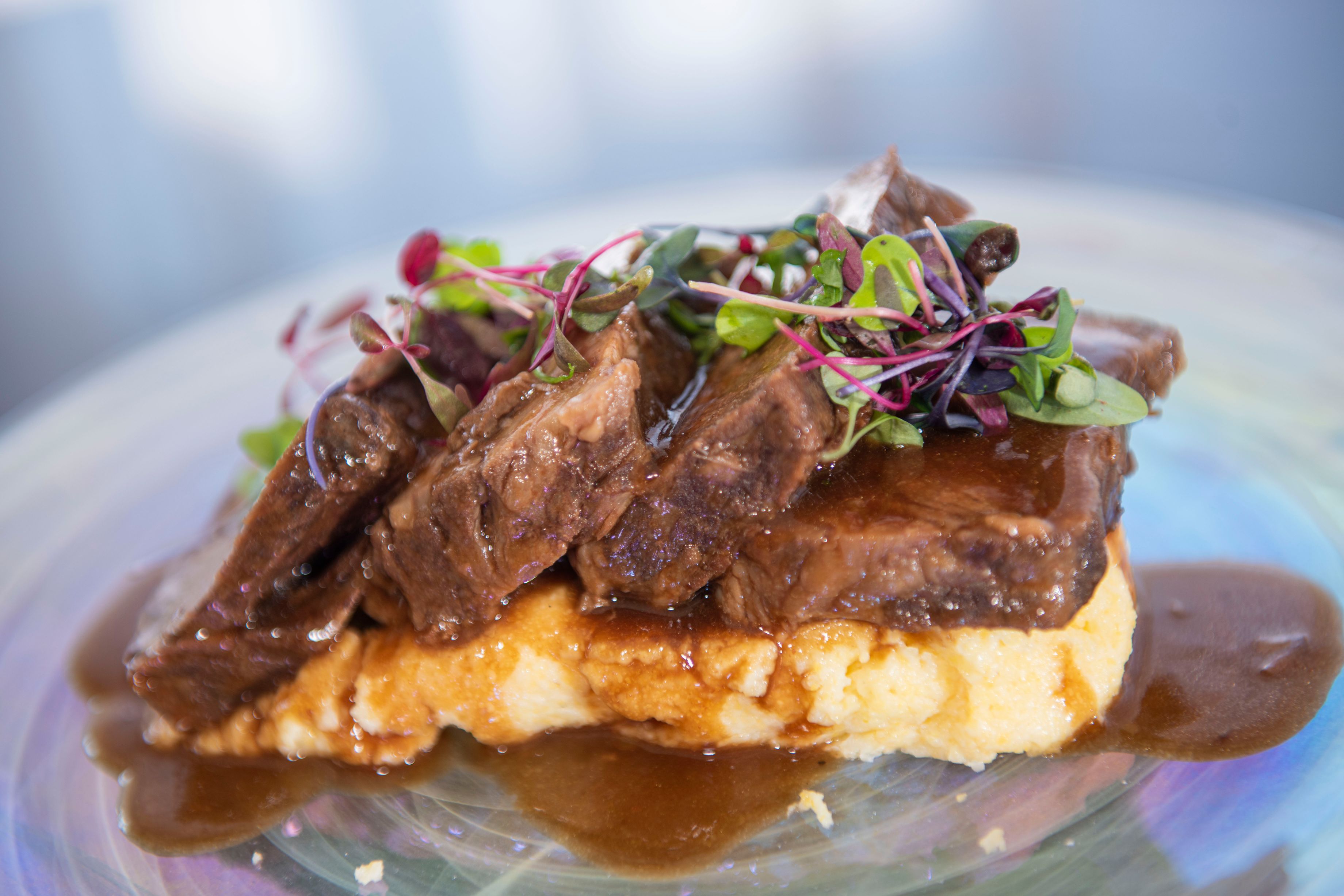 Several types of pizza