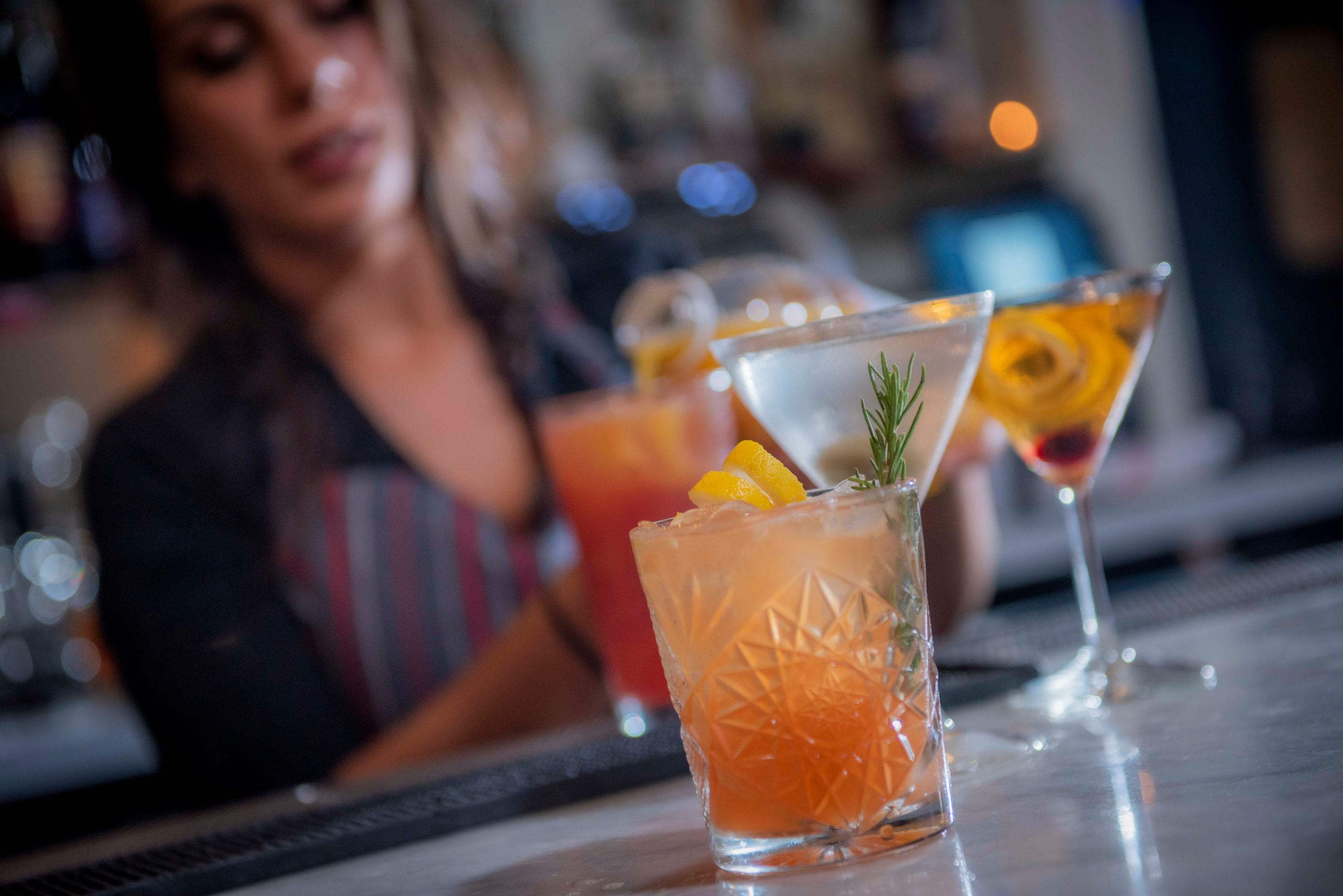 A bowl of seafood fettuccine